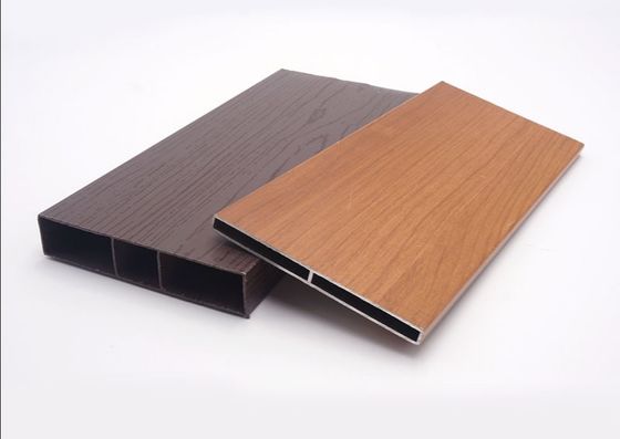 Profils en aluminium de grain de meubles en bois de la couleur 6M Desk Square Tube