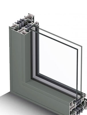 profil vitré par double de châssis de fenêtre en aluminium de l'électrophorèse 6061 6063
