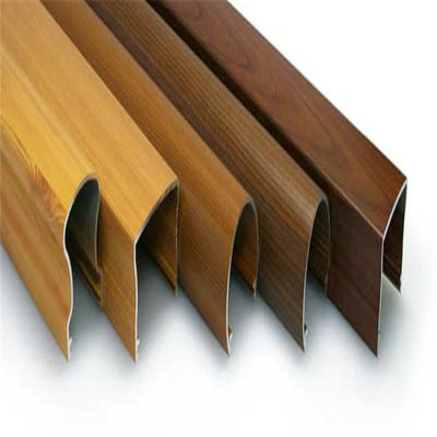Le bois transfèrent les profils en aluminium d'extrusion de norme de l'OIN de 4mm