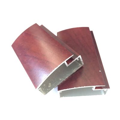 Profil en aluminium de meubles en bois de grain de porte moderne du buffet T6