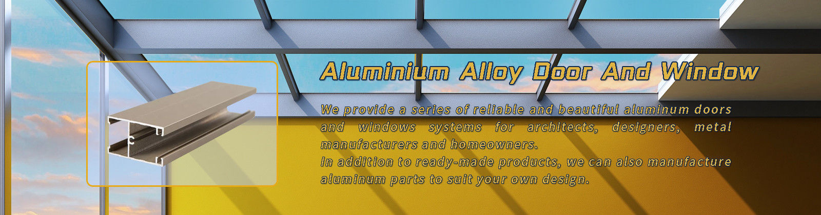 Profils en aluminium standard d'extrusion