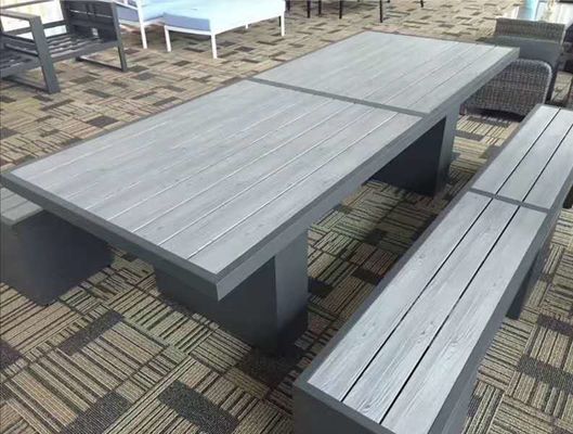Profils en aluminium de grain de meubles en bois de la couleur 6M Desk Square Tube